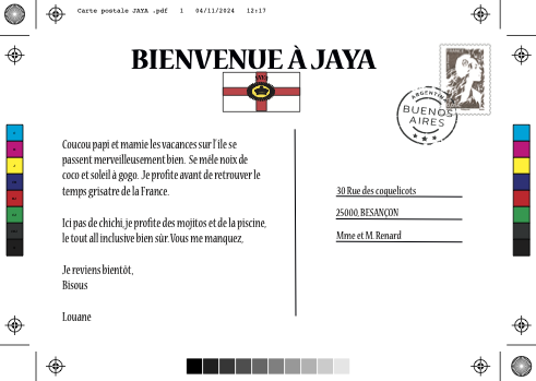 Carte postale JAYA 2